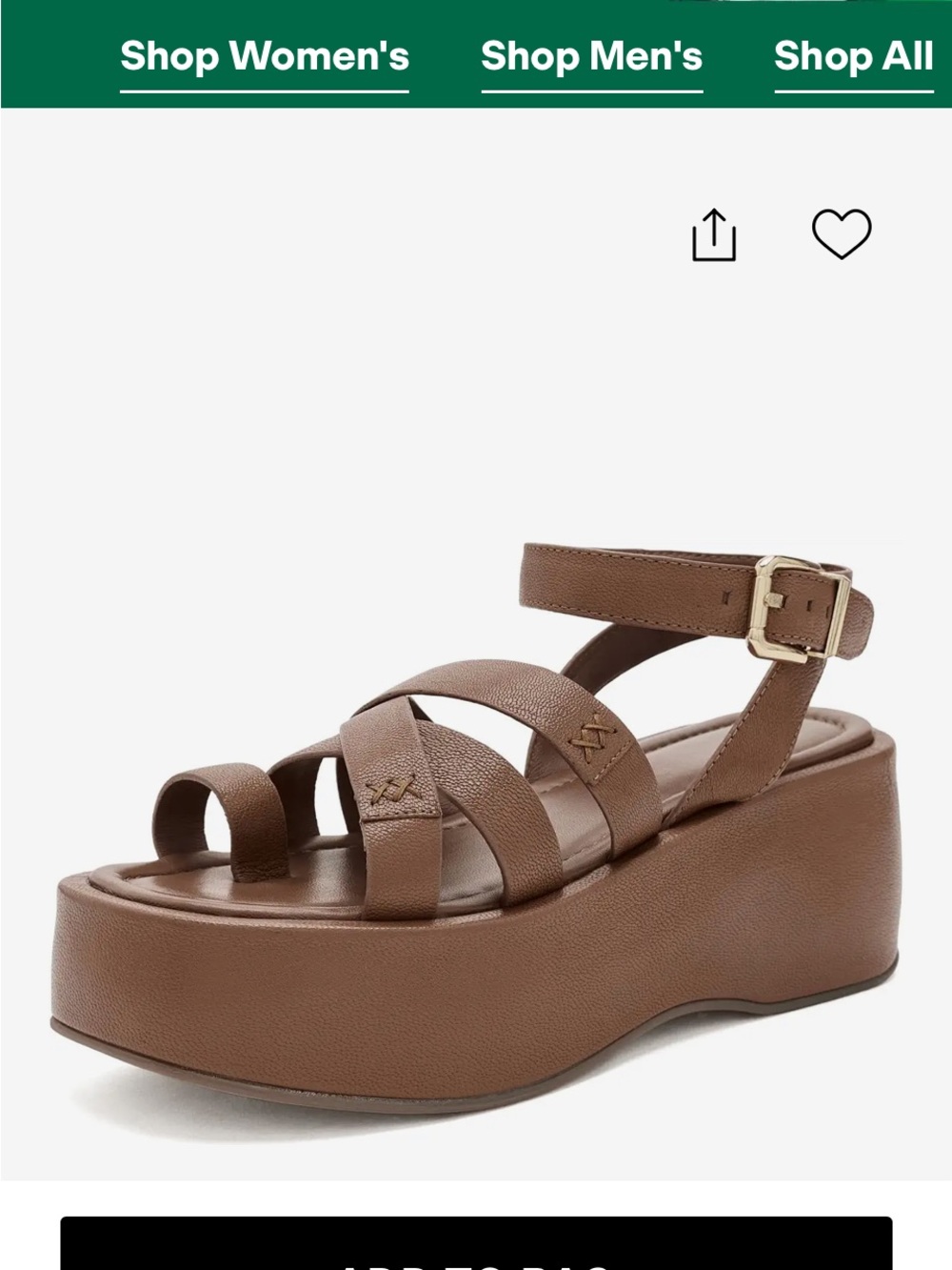 Free People Brown Strappy Platform Sandals with Ankle Buckle